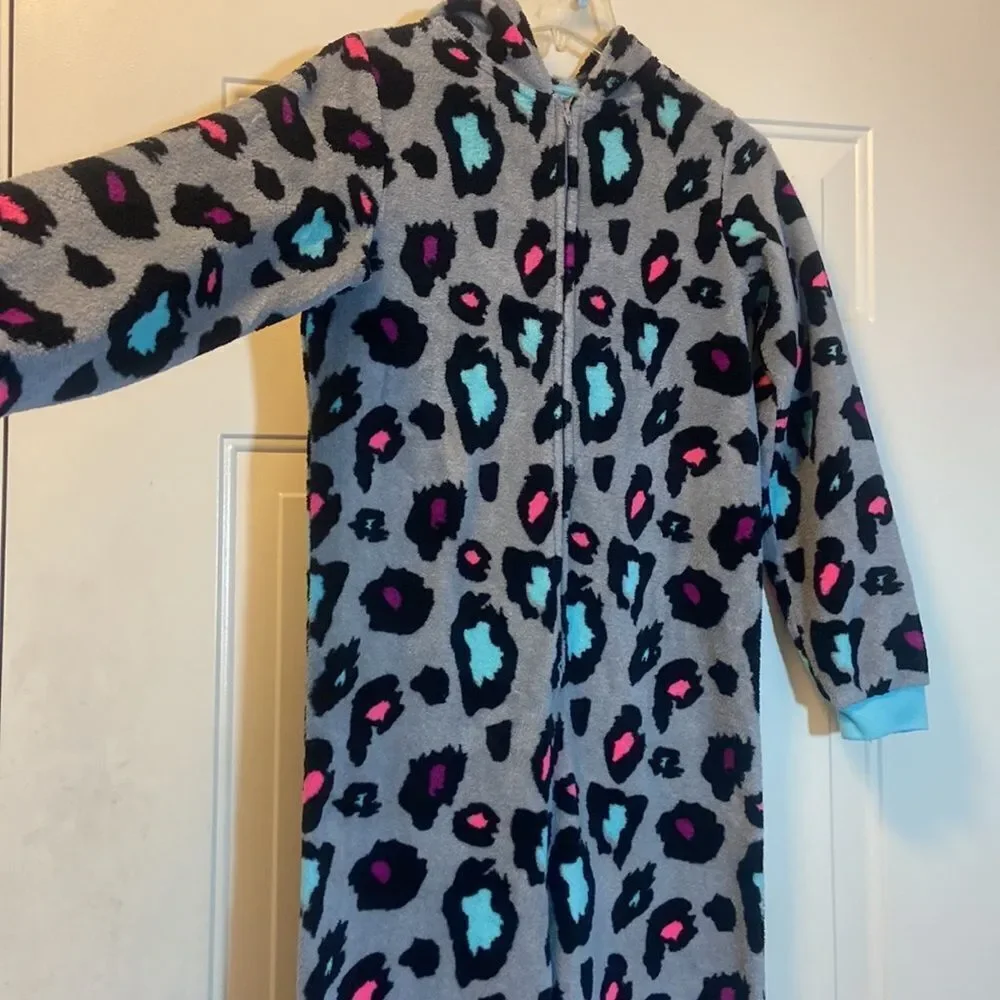 Total Girl Leopard Print Pijamas Junior Size XL 16